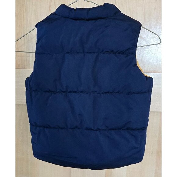 Baby GAP Reversible Puffer Vest 2T Toddler Colorblock & Navy - Picture 4 of 7